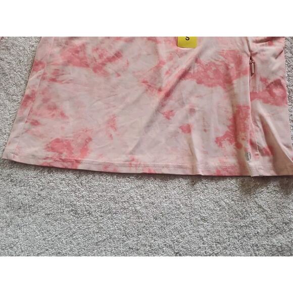 Hang Ten Small UV Protection UPF 50+ Long Sleeve Peach Tie Dye Stretch Swim Top - Picture 8 of 12